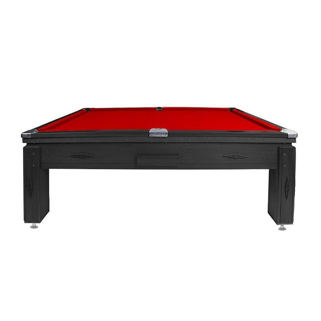 Mesa de Sinuca Bilhar Dinâmica Diversões Black com Gaveta Semioficial 2,23x1,23m