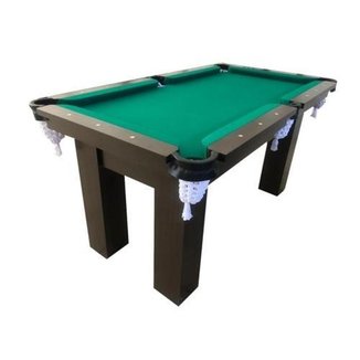 Mesa de Sinuca Snooker Bilhar Engers 1,12 x 1,95 Base de Pedra Tabaco Tecido