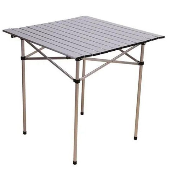 Mesa em Alumínio Dobrável Pelegrin PEL-0707 70x70cm - Cinza Menor preço em Mesa em Alumínio Dobrável Pelegrin PEL-0707 70x70cm - Cinza