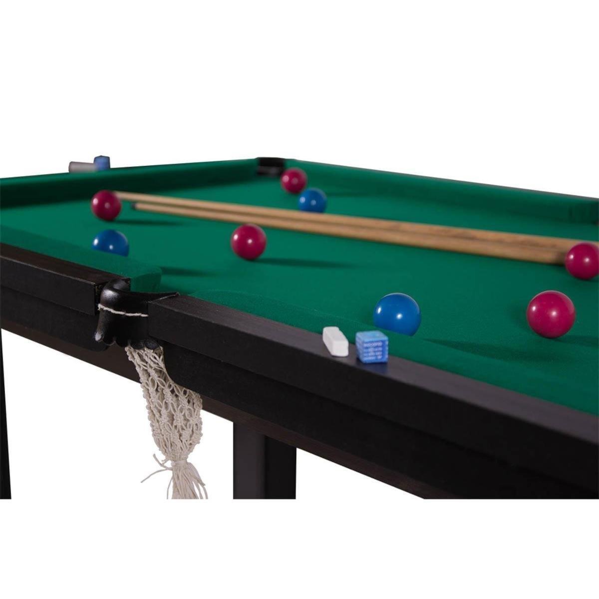 Mesa Sinuca Bilhar MDF 1,85x1,07 com kit Procópio - Verde