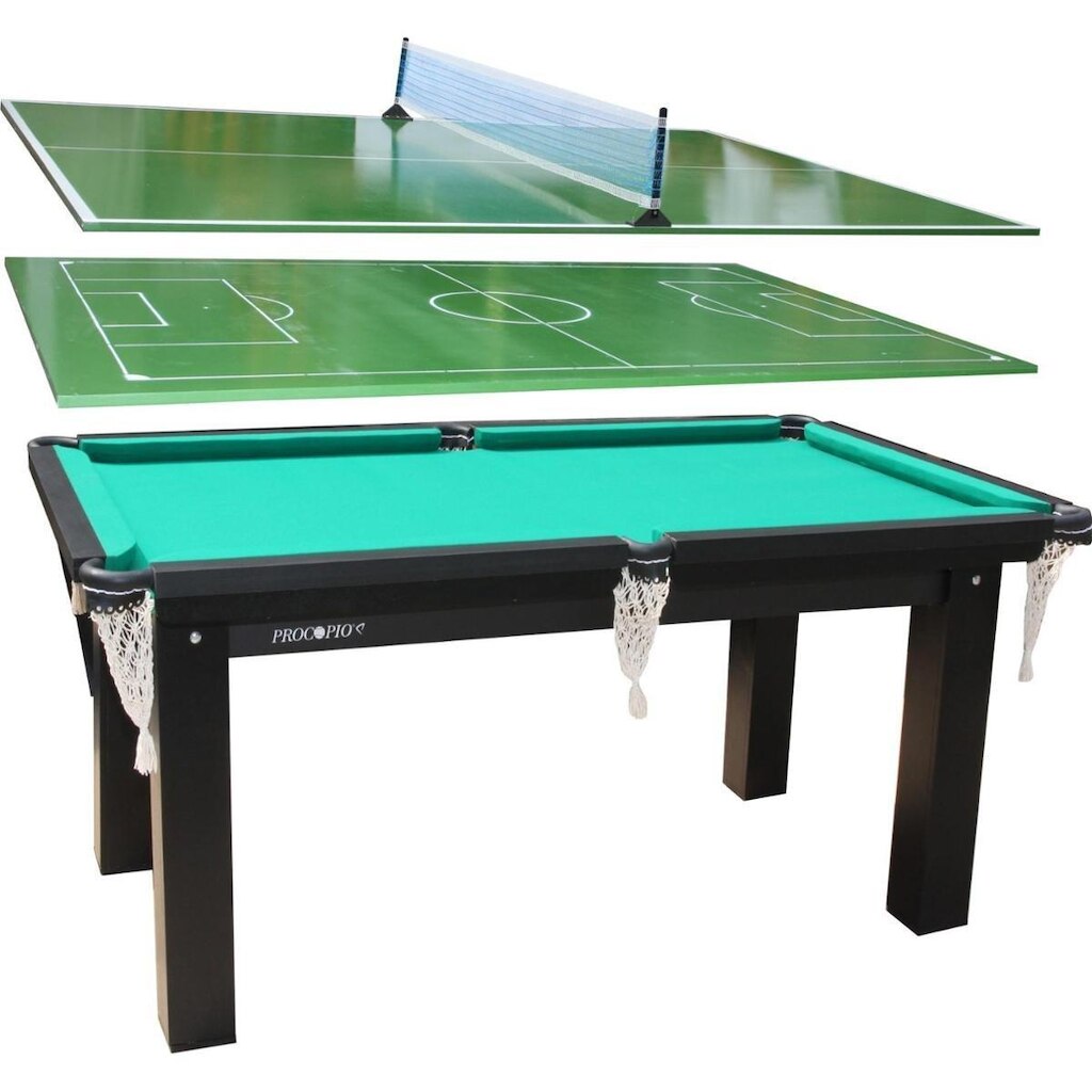 Mesa Sinuca Bilhar,Futebol Botão,Ping Pong 1.85 x 1.07 T Verde