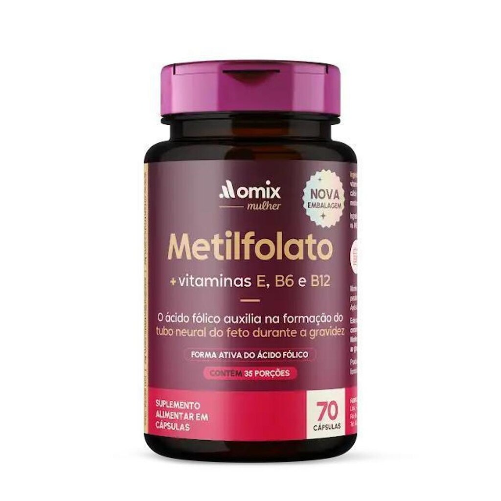 Metilfolato - 70 Cápsulas - Omix