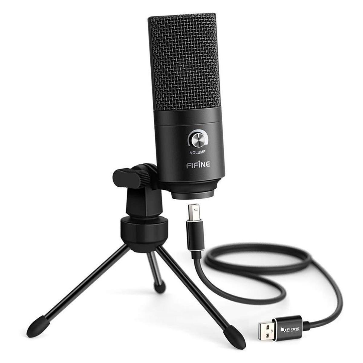 Microfone Fifine Condensador K680 em promoção na Netshoes!