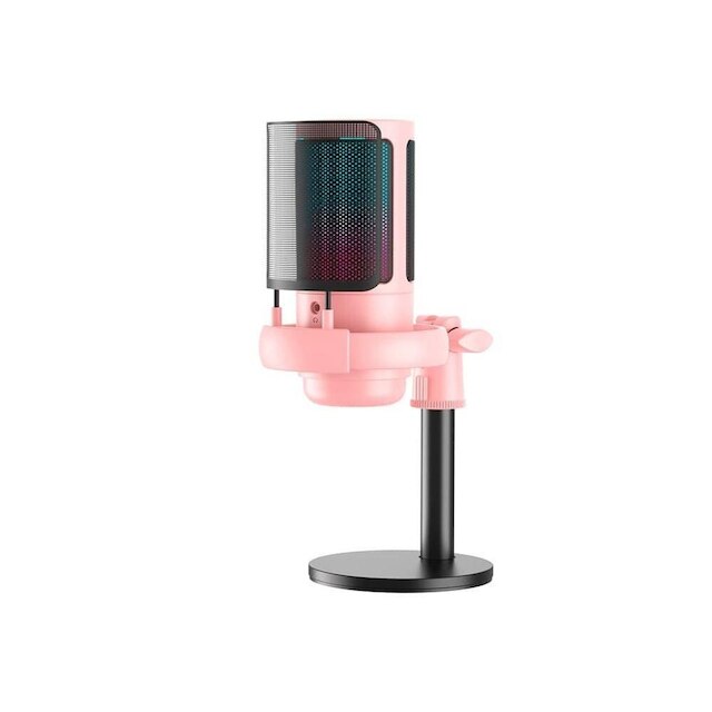 Microfone Gamer De Mesa Rise Mode Elite 05, RGB, USB-C, Rosa - RM-ME-05 ...