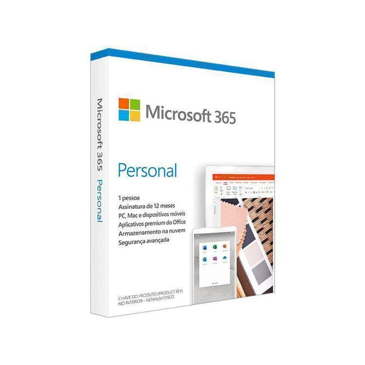 Microsoft 365 Personal - 1TB OneDrive Menor preço em Microsoft 365 Personal - 1TB OneDrive