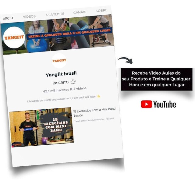 Mini Band Tecido Faixa Elástica Intensidade Leve Yangfit
