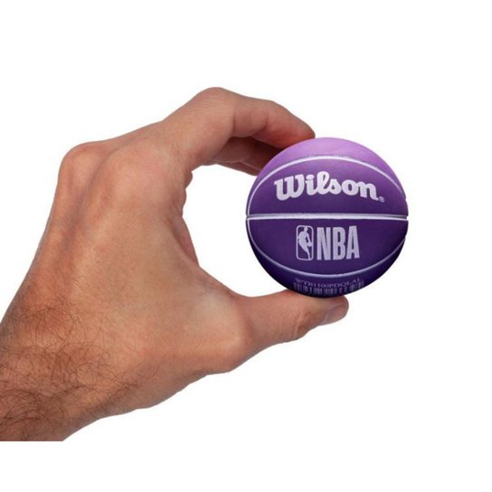 Mini Bola De Basquete Wilson Nba Dribbler La Lakers - Roxo Menor preço em Mini Bola De Basquete Wilson Nba Dribbler La Lakers - Roxo