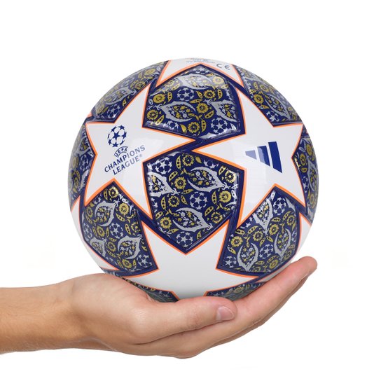 Mini Bola De Futebol Adidas Champions League 23 Final Istambul - Branco+Laranja Menor preço em Mini Bola De Futebol Adidas Champions League 23 Final Istambul - Branco+Laranja