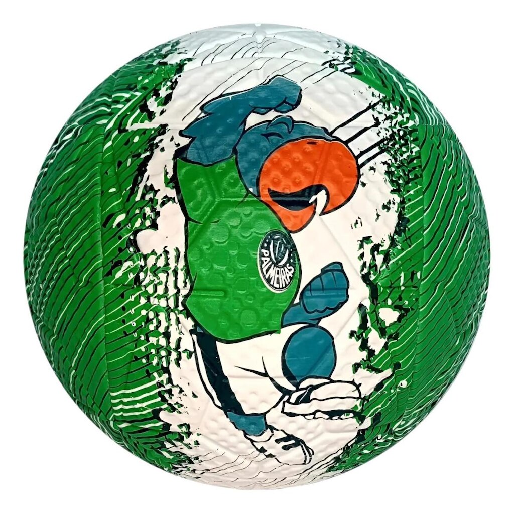 Mini Bola Palmeiras Mascote Periquito Dualt Infantil Branco - Branco