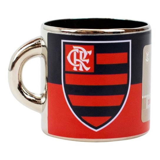 Mini Caneca Decorativa Ímã Metal 3.5cm - Flamengo - Branco Menor preço em Mini Caneca Decorativa Ímã Metal 3.5cm - Flamengo - Branco