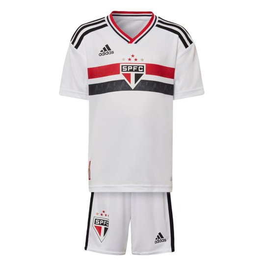 Mini Kit 1 São Paulo FC 22/23 Adidas - Branco Menor preço em Mini Kit 1 São Paulo FC 22/23 Adidas - Branco