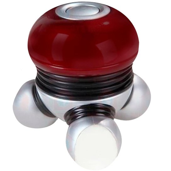Mini Massageador Elétrico Portátil LIVEUP LS5049A - Vermelho