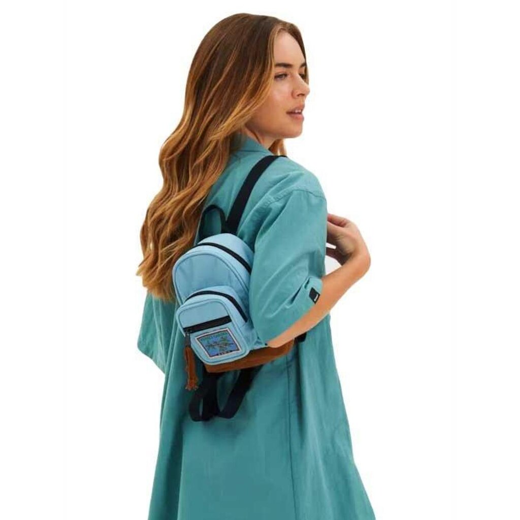 Mini Mochila Baw Garden Azul Claro