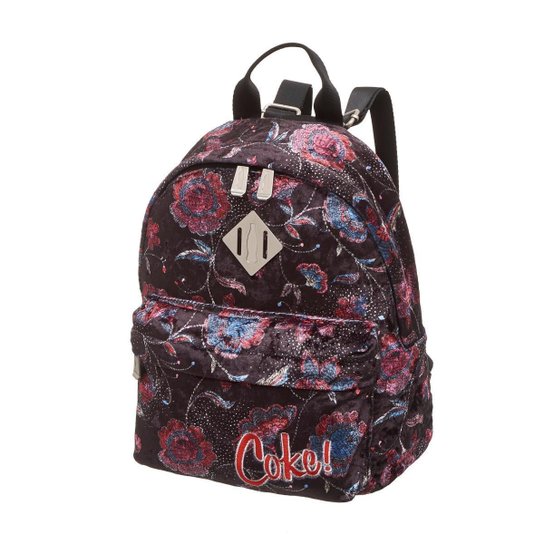 Mini Mochila Coca Cola Fever Feminina - Roxo Menor preço em Mini Mochila Coca Cola Fever Feminina - Roxo