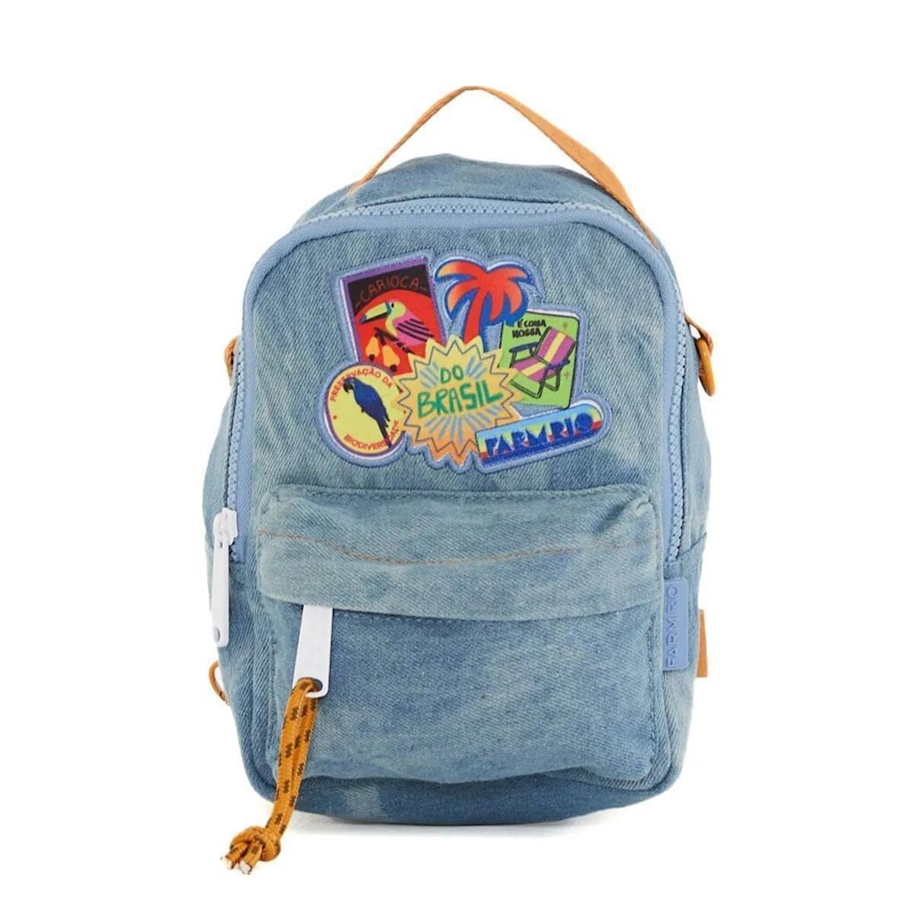 MINI MOCHILA FARM BOROGODO PATCH RIO JEANS 78327606