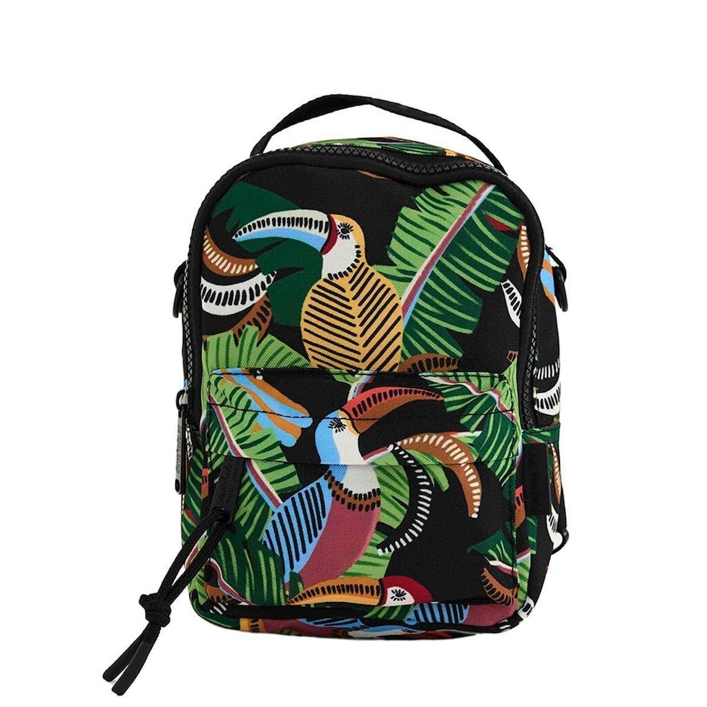 Mini Mochila Farm Borogodó Tucanos e Folhagens