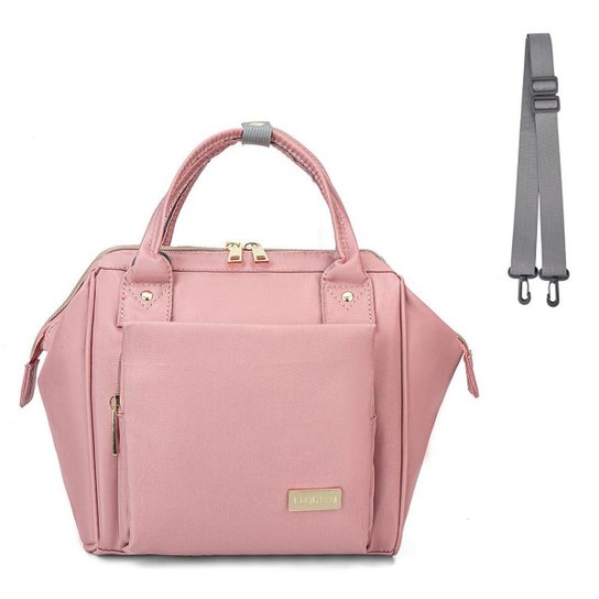 Mini Mochila Maternidade Lequeen Bebê Mamãe Original 3 Em 1 - Rosa Menor preço em Mini Mochila Maternidade Lequeen Bebê Mamãe Original 3 Em 1 - Rosa