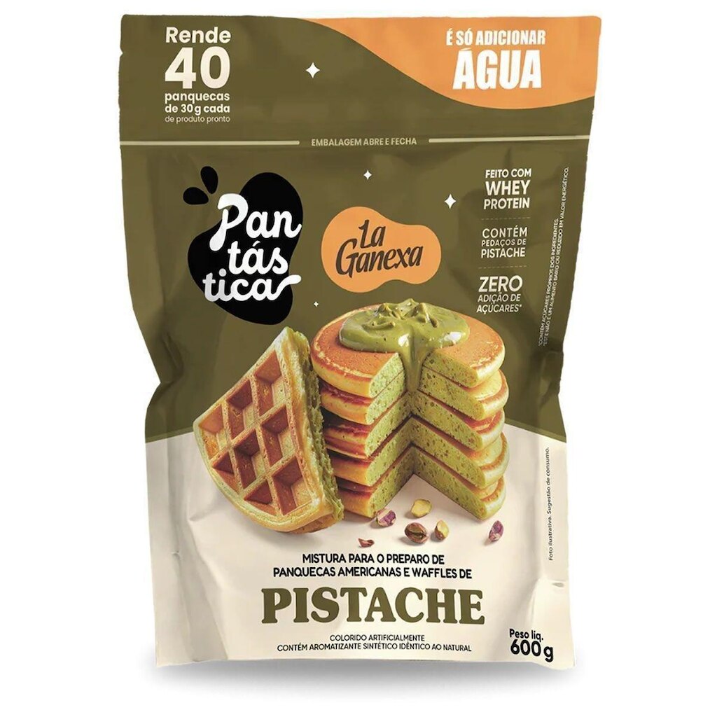 Mistura Para Panqueca - Refil 600g Pistache - La Ganexa