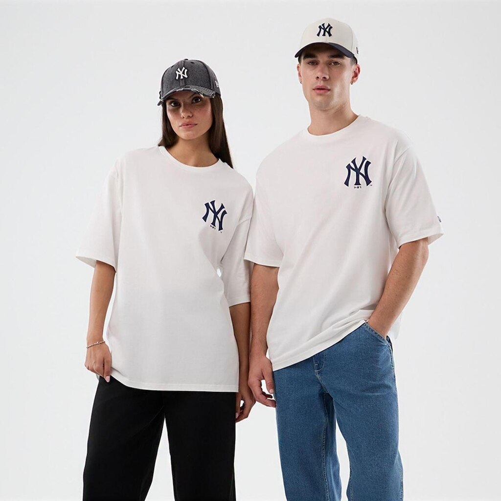 MLB NEW ERA CAP GRPHC OS TEE NEYYAN WHI