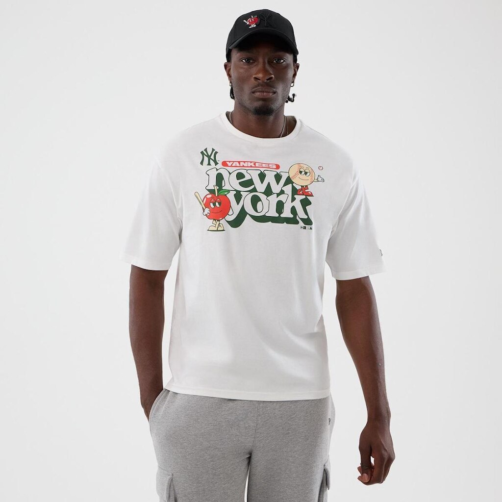 MLB NEW ERA ICON GRPHC REG TEE NEYYAN WHI