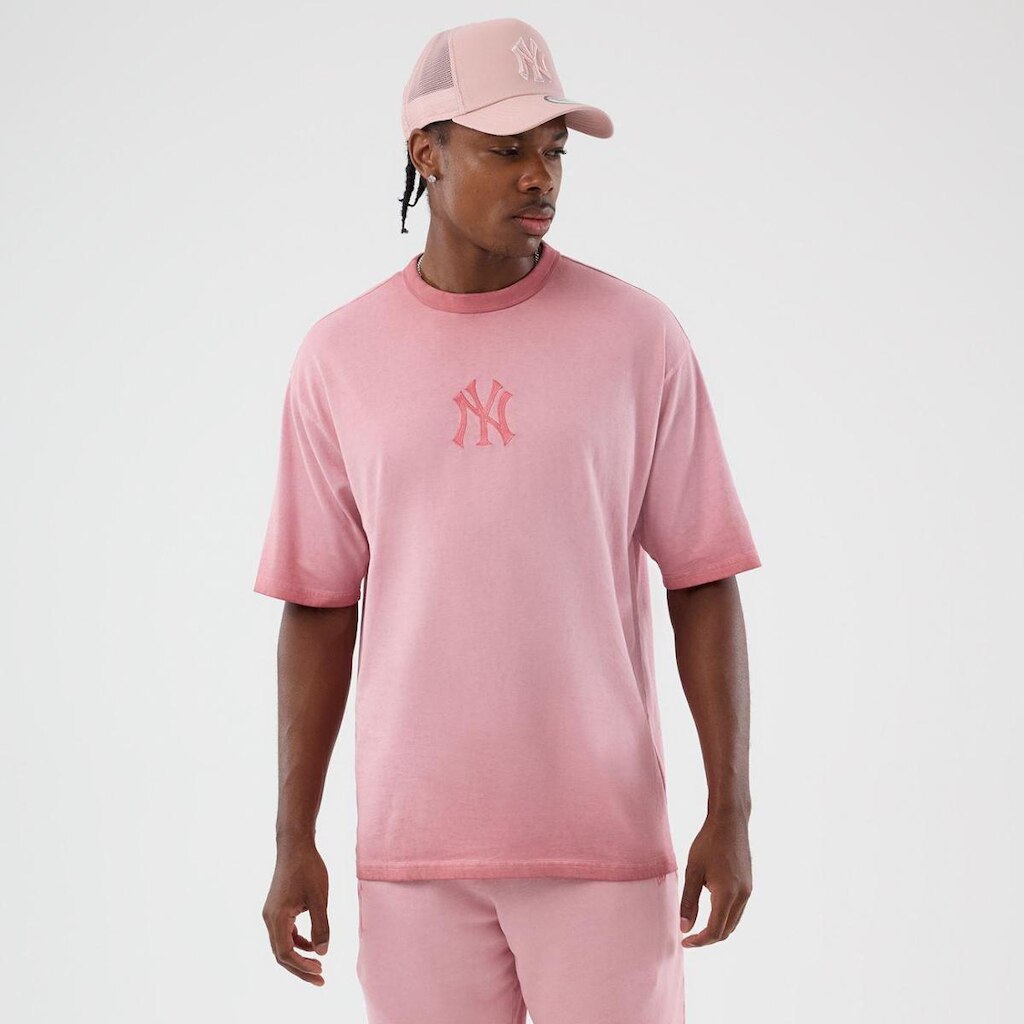 MLB NEW ERA WASHED LOGO TEE NEYYAN PKR