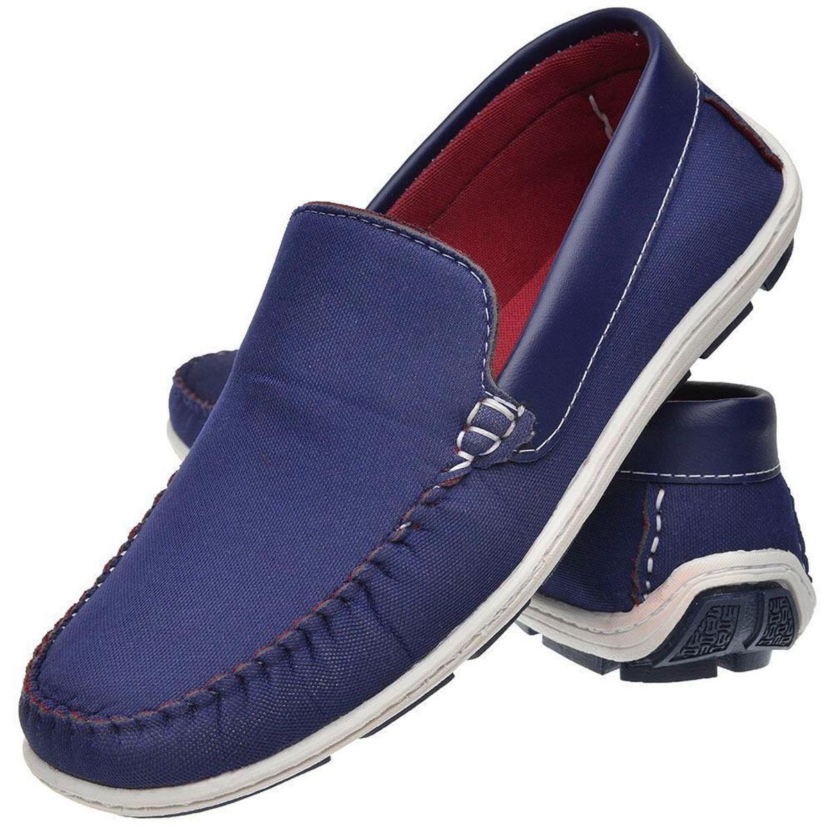 Mocassim Casual Masculino Estiloso Moderno Dockside - Vermelho | Netshoes