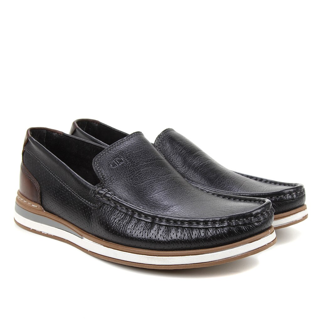 Mocassim Couro Democrata Flow Masculino