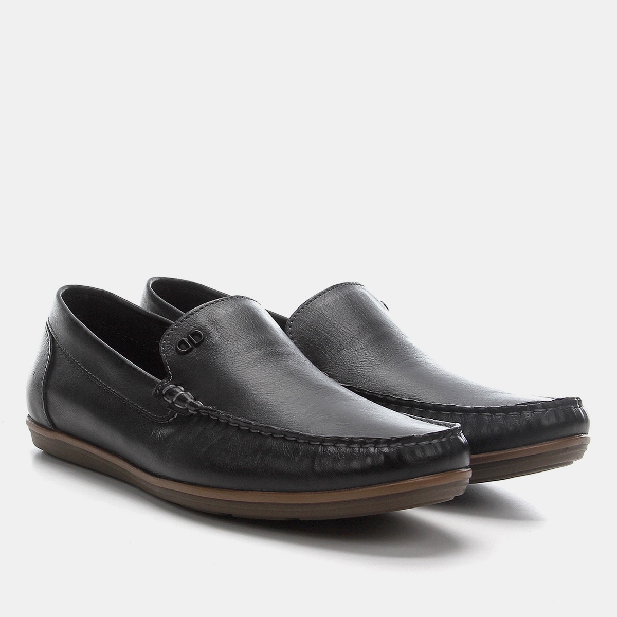 Mocassim Couro Democrata Tag Masculino Menor preço em Mocassim Couro Democrata Tag Masculino