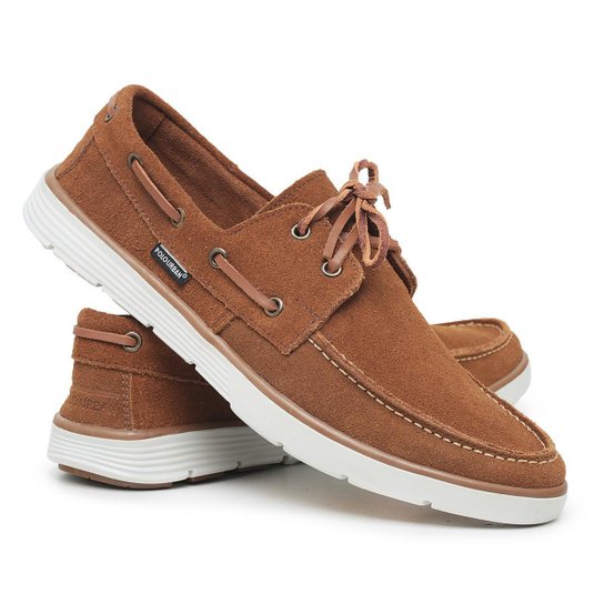 Mocassim Couro Legítimo Camurça Dockside Sapatênis Confortável Polo Urban - Caramelo Menor preço em Mocassim Couro Legítimo Camurça Dockside Sapatênis Confortável Polo Urban - Caramelo