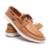 Mocassim Dockside Couro Legítimo Sapatênis Confortável Polo Urban - Caramelo