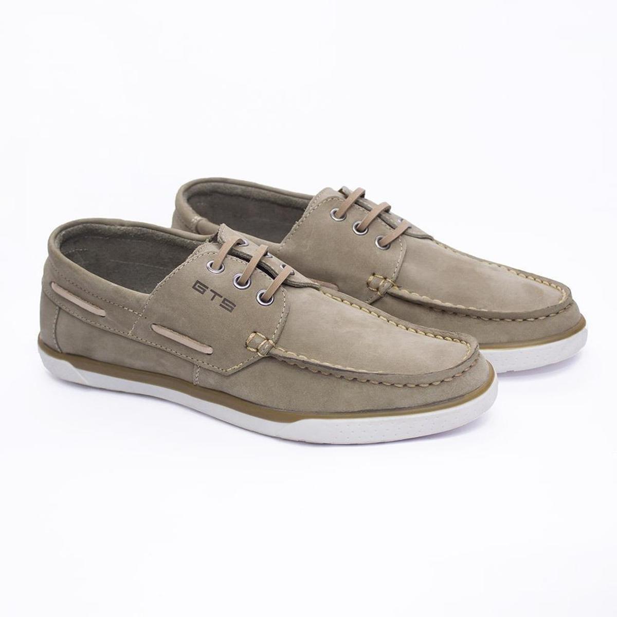 Mocassim Dockside Masculino Couro Moderno Casual Conforto - Nude | Netshoes