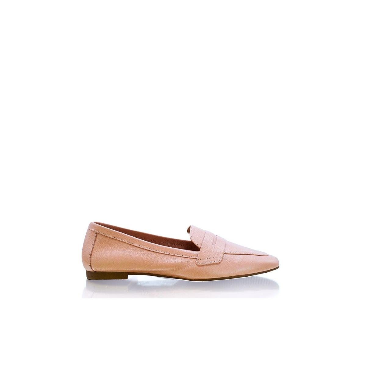 Mocassim em Couro FABI - Rosa Claro | Netshoes