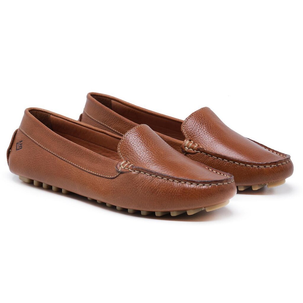 Mocassim Feminino Lecas em Couro – Sofisticação e Conforto para o Dia a Dia