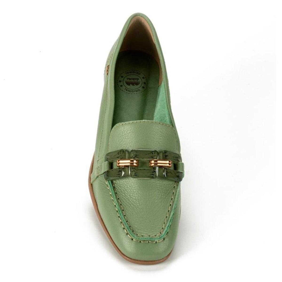 Mocassim Feminino Vincent Com Pedras em Couro Verde Dakota - Verde |  Netshoes