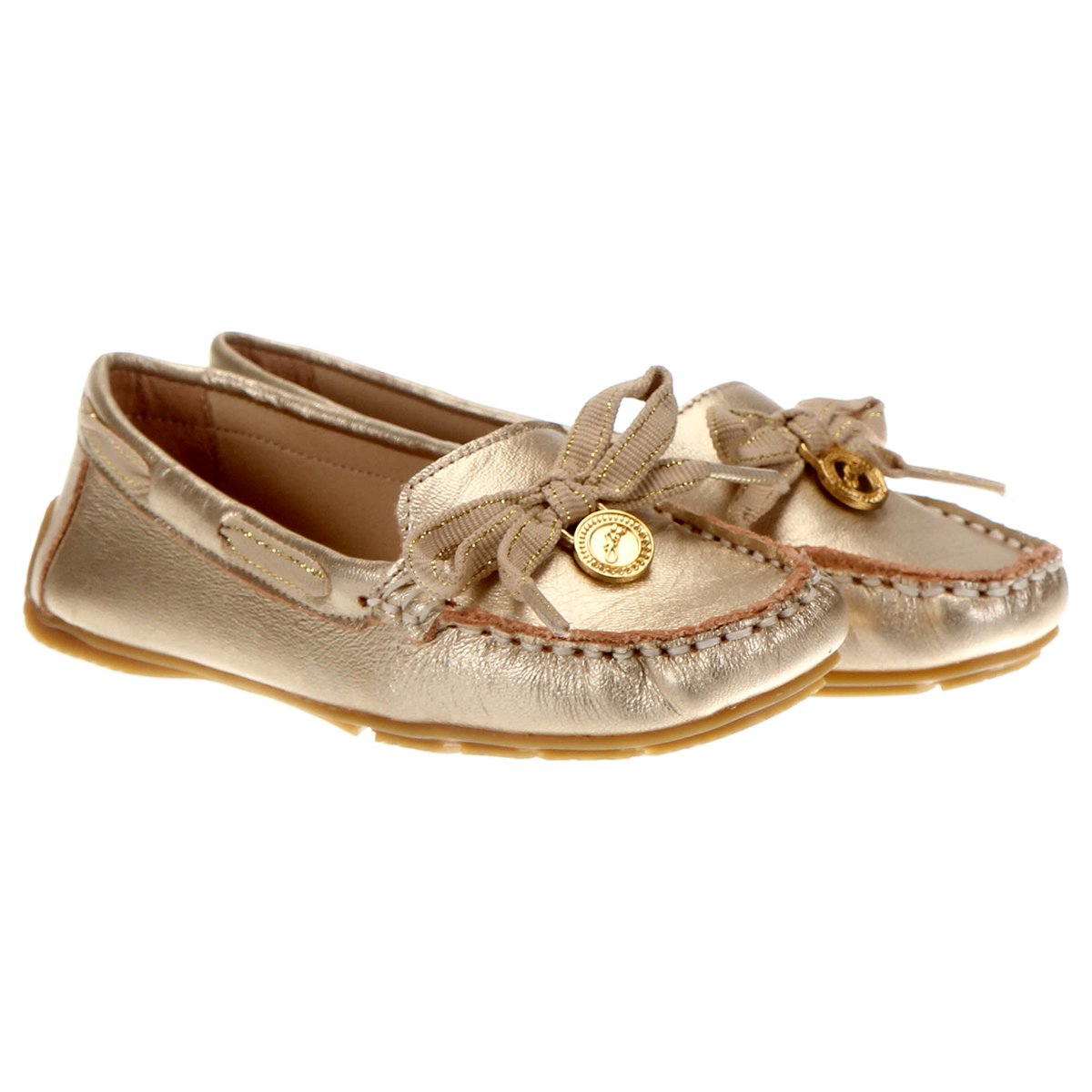 Mocassim Glam by Ortopé Infantil - Dourado | Netshoes