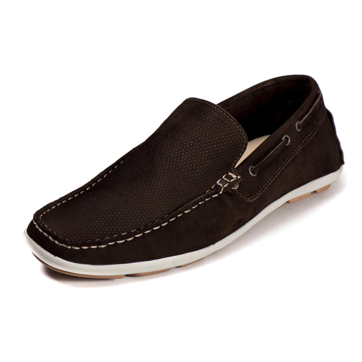 Mocassim Gregorio Nobuck Sport Masculino - Café | Netshoes