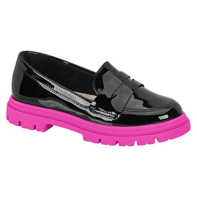 Mocassim Infantil Molekinha Tratorado Bicolor Menina