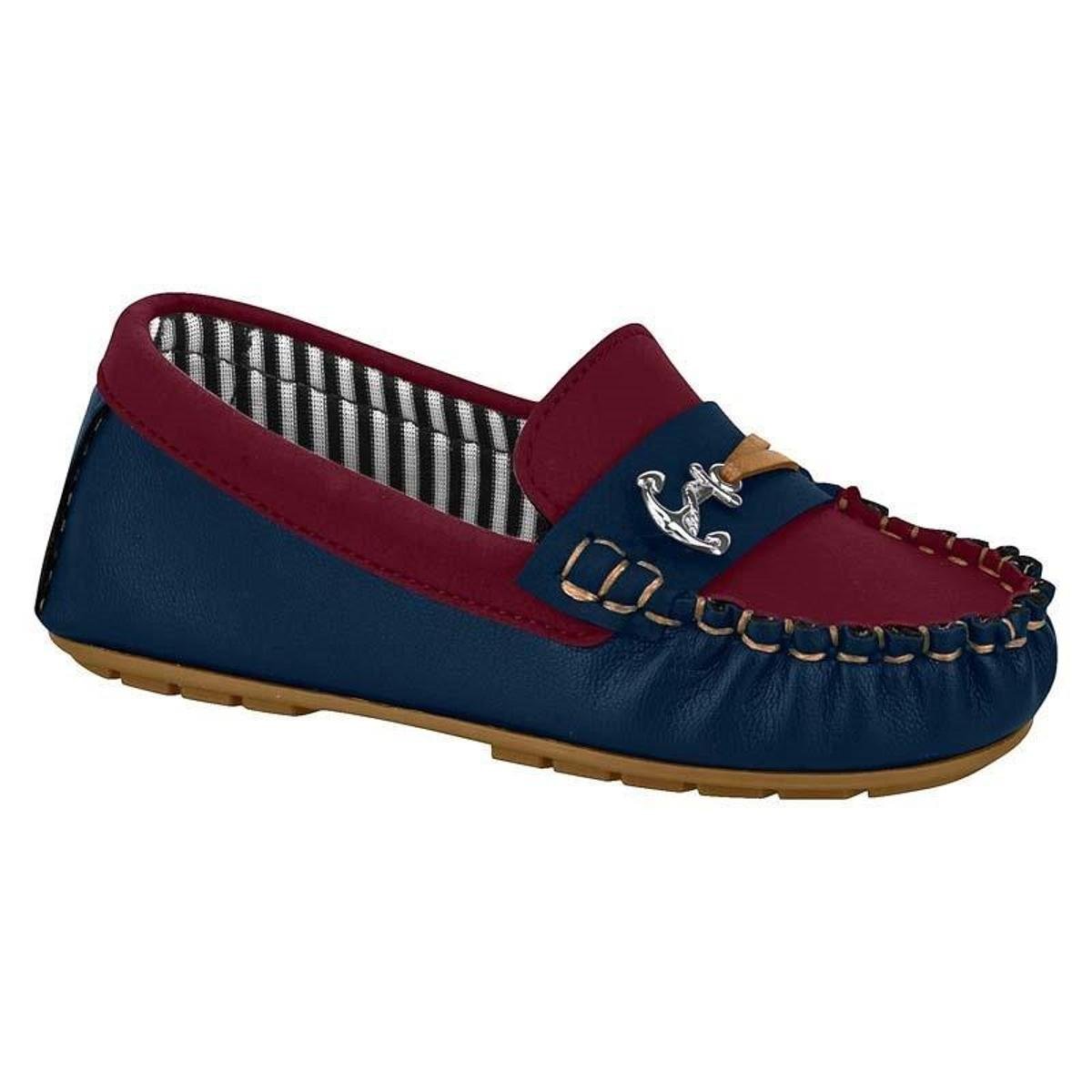 Mocassim Infantil Molekinho 2142.107 - Marinho+Vinho | Netshoes