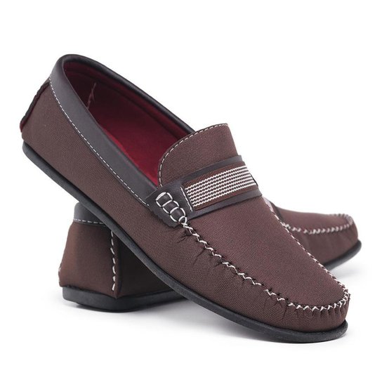 Mocassim Masculino Couro Casual Camurça Conforto Dia a Dia - Café Menor preço em Mocassim Masculino Couro Casual Camurça Conforto Dia a Dia - Café