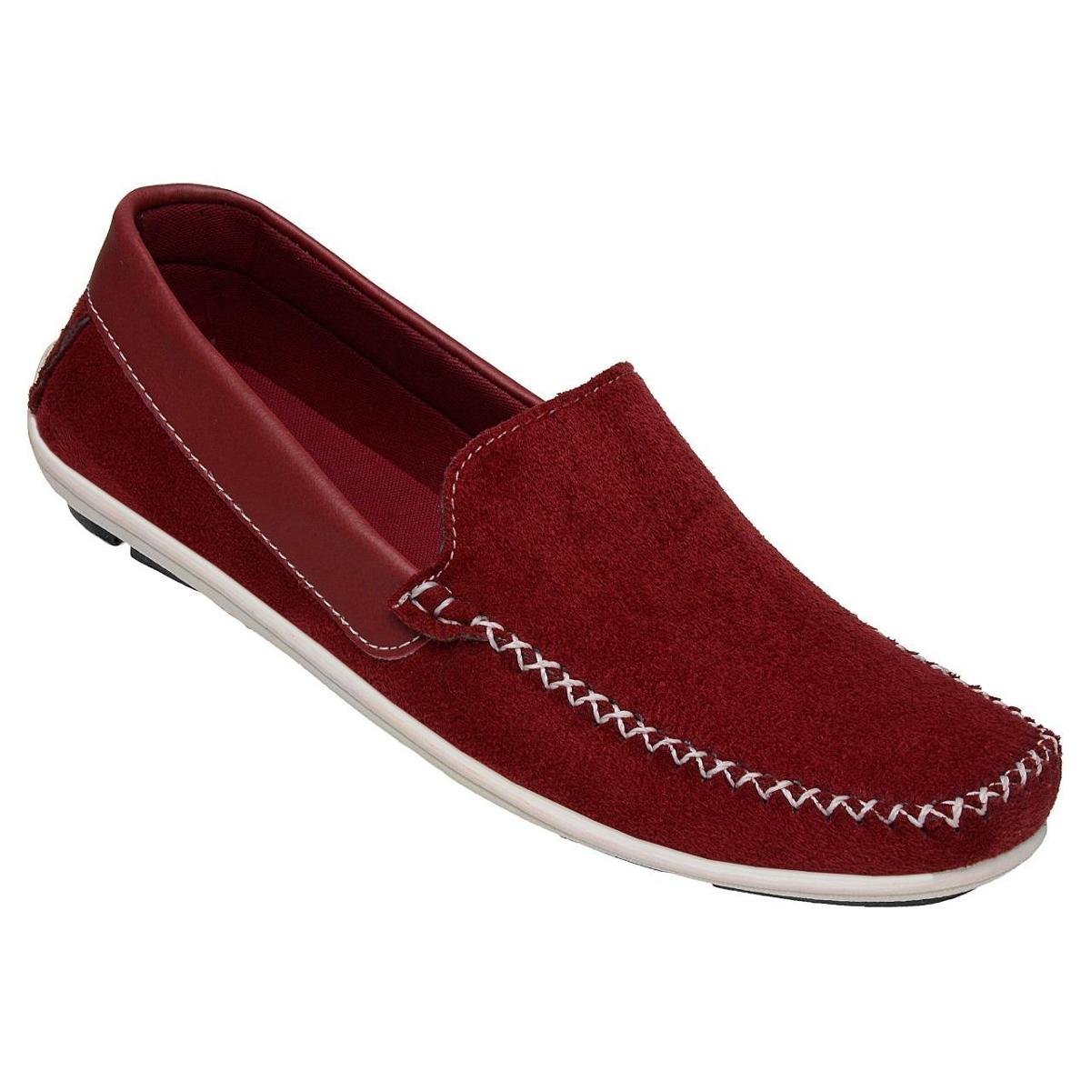 Mocassim Masculino Moderno Confortável - Vermelho | Netshoes