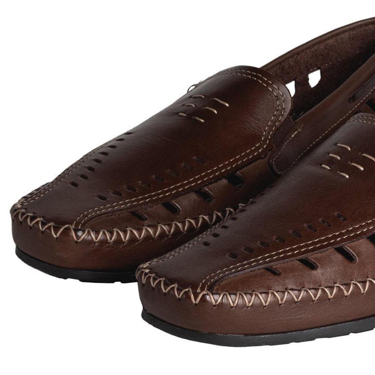 Mocassim Masculino Pegada Drive Marrom Escuro - Marrom Escuro | Netshoes