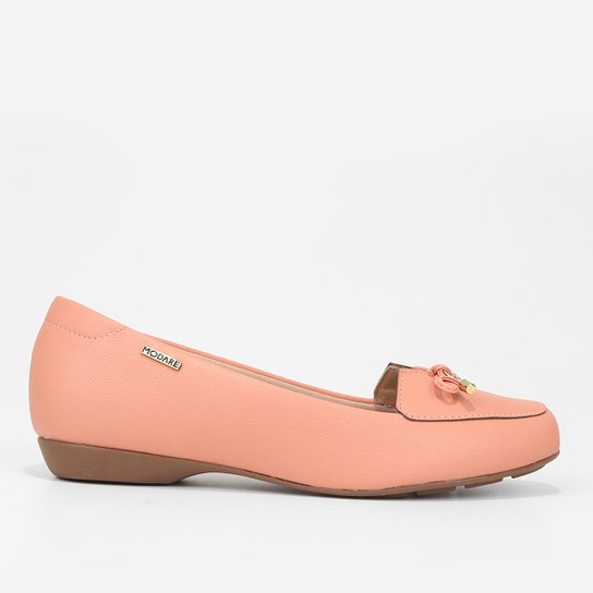 Mocassim Modare Casual Feminino - Laranja Claro Menor preço em Mocassim Modare Casual Feminino - Laranja Claro
