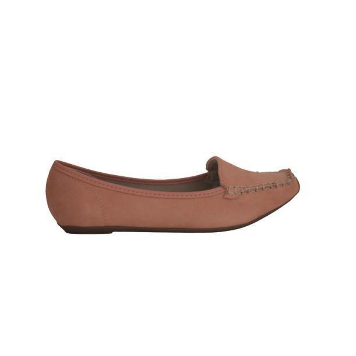 Mocassim Moleca Bico Redondo Feminino - Coral | Netshoes