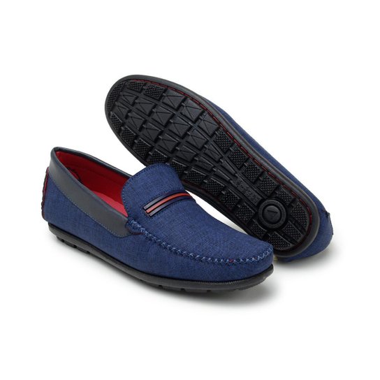Mocassim Op Santos  Colado E Costurado Solado De Borracha Casual Exclusivo Masculino