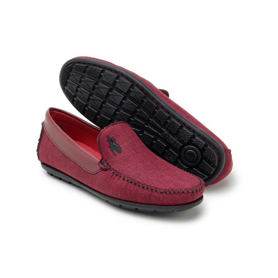 Mocassim Op Santos  Colado E Costurado Solado De Borracha Casual Exclusivo Masculino