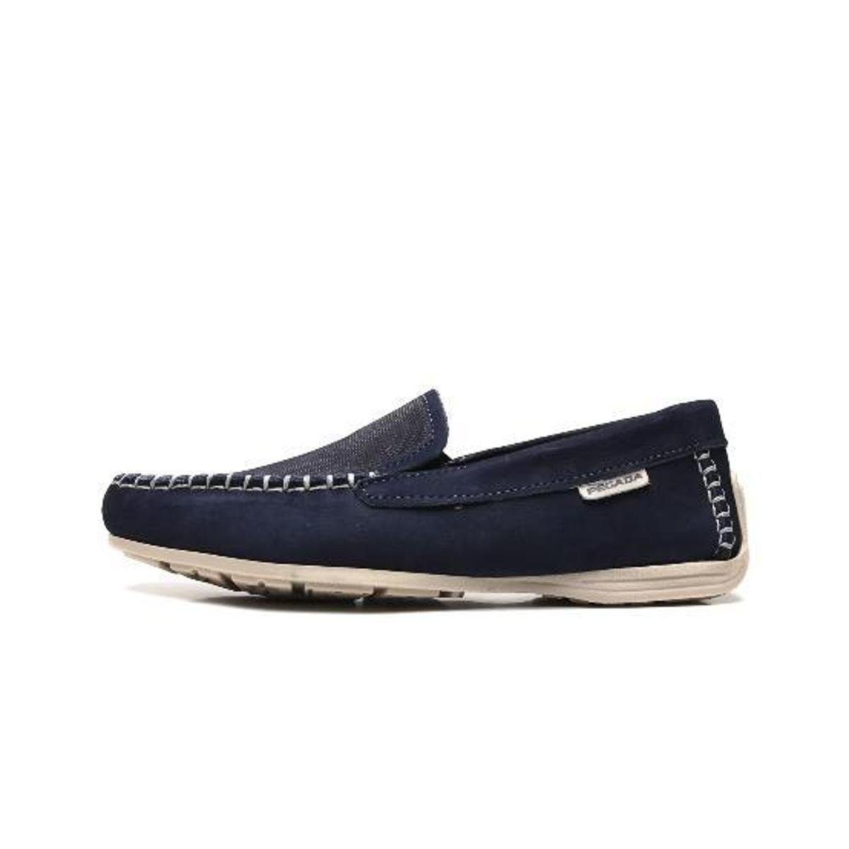 Mocassim Pegada 140763 - Marinho+Azul | Netshoes