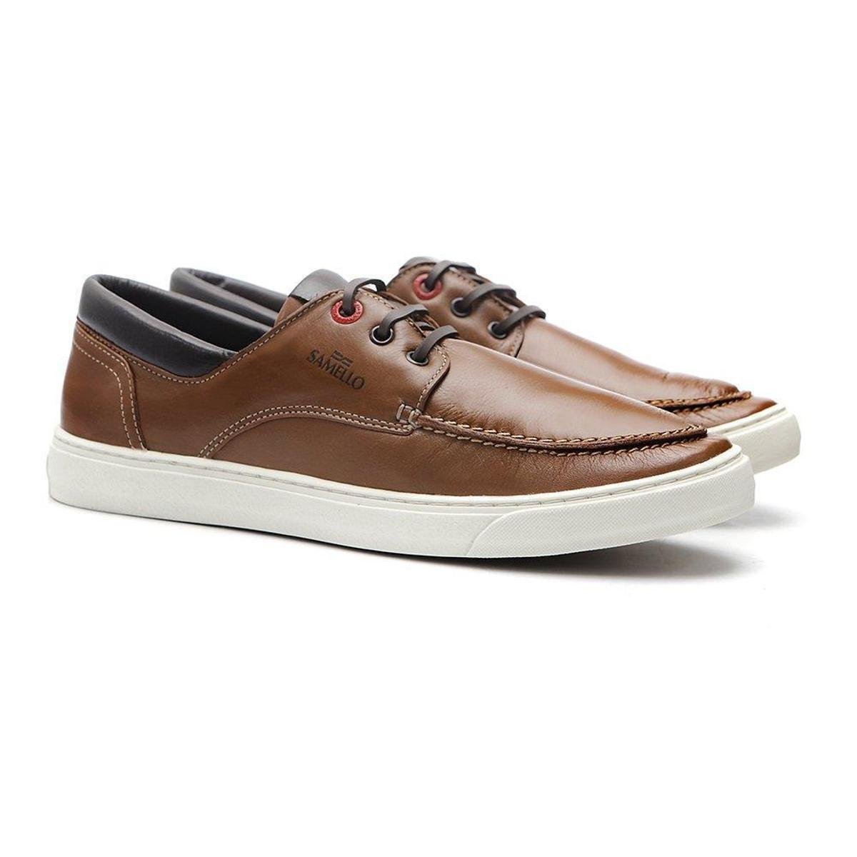 Mocassim Samello Deckshoes Chocolate - GLAMI.com.br