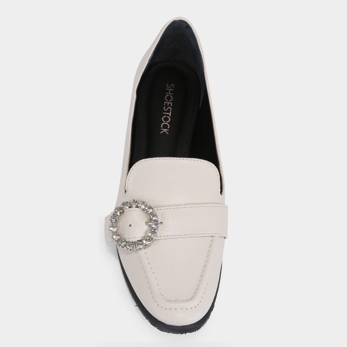 Mocassim Shoestock Fivela Strass Feminino - 4