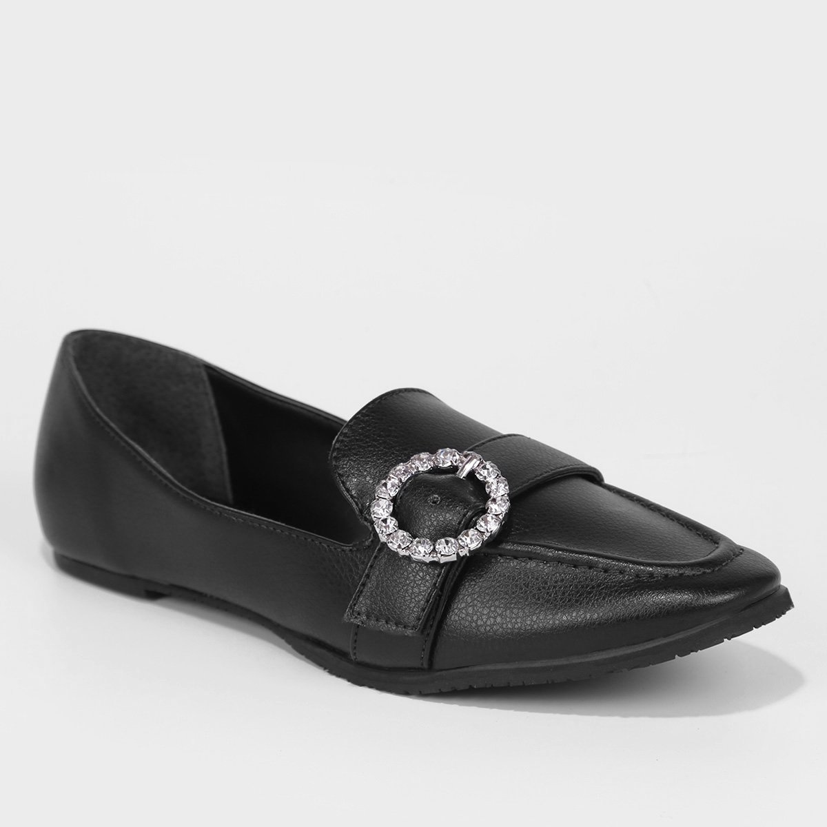 Mocassim Shoestock Fivela Strass Feminino - 3