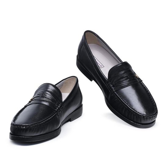 Mocassim Tradicional Docksider Masculino em Couro Nobre Floater Legitimo - Preto Menor preço em Mocassim Tradicional Docksider Masculino em Couro Nobre Floater Legitimo - Preto